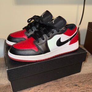 Nike Air Jordan Low Red Black White Sneakers